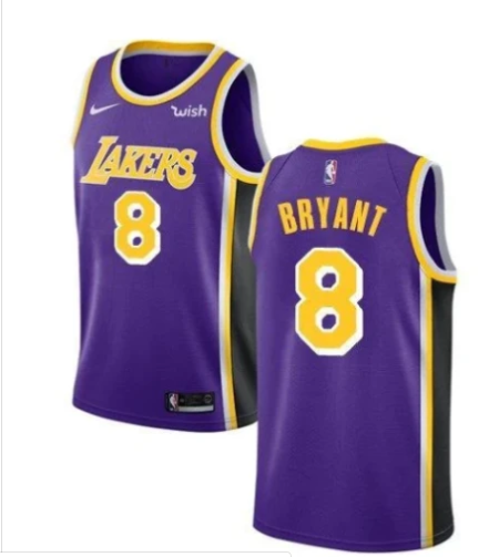 Men's Los Angeles Lakers #8 Kobe Bryant Purple NBA Stitched Jersey